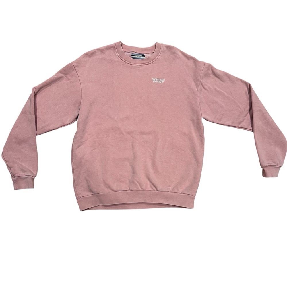 Suspicious Antwerp Okavango Elephant Graphic Sweatshirt-Pink-Unisex-Size M